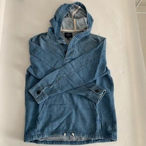 Cotton Denim Pullover hoodie
